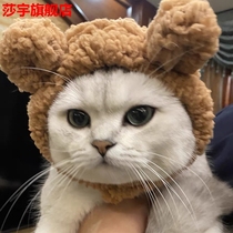 Cat hairclip rabbit hairpin cute hat pet hair accessory little dog headdress cat headgear tremble sound rabbit ear hat