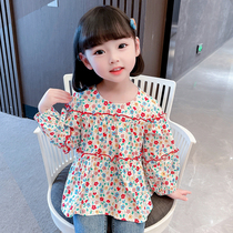 Girl Shatters Shirt Spring Pure Cotton 2022 New Spring Clothing Children Doll Shirts Women Baby Foreign Spring Autumn Dresses