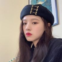 Sweet Japanese woolen beret autumn and winter New Joker temperament fashion painter hat niche ins hat tide
