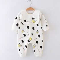 Baby jumpsuit spring and autumn winter warm boneless clothes baby new climbing clothes
