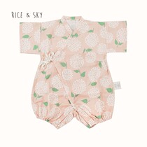 riceandsky Original Baby Cotton Gauze Hark Clothes Climbing Clothes for Boys and Girls Short Sleeve Clothes KOKAA