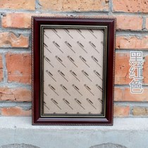 Elderly photo frame A4 solid wood 12 inch black red portrait frame A316 relic statue 10 dedicated to frame 8 black hanging wall