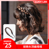 LUCY LEE Korean drama female master twist hair band wig braid hair hoop simulation hair band hair accessories