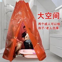 Bath tent shower cover adult household winter bath tent bathroom insulation warm moon sweat steamed baby bath cover