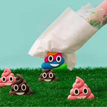 Puff grab pet bag dog out to pick up shit bag cleaning bag grab bag grab toilet