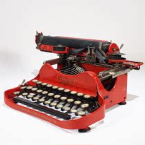 Cheng Xiaotang American antique typewriter CORONA red Coruna old English mechanical retro typewriter
