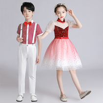 June 1st Childrens Choir Costume Grand Choir Boys and Girls Dress Primary and Secondary School Students Recite Dance Performance Costumes
