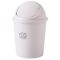 Plastic round with lid pressure ring household kitchen toilet bathroom toilet paper swing cover shake cover trash can