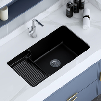  Balcony laundry basin face wash basin under-table embedded washboard basin large ultra-deep pool sink Nordic style
