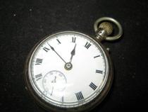One hundred thousand silver shell old pocket watch