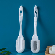 New multifunctional double-headed long handle soft wool shoe brush creative not hurt shoe cleaning brush can hang sports shoe brush