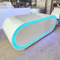 Booth display table Round Nakajima cabinet Commercial luminous product rack Special-shaped table Multi-layer creative booth display table