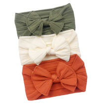 3pcs Set Baby Hair Band Set For Girls Bow Elastic Headlands