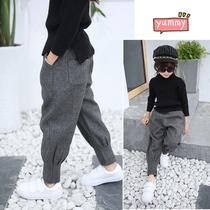 Girls pants Spring and Autumn new fashion foreign style girls Korean casual pants spring big childrens loose trousers