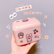 Girl heart lipstick box dustproof storage box with lipstick storage box small cute multifunctional cosmetics storage box