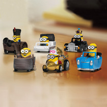 Universal Pictures Beast Kingdom Little yellow man series childrens inertial pull-back car men and women have childrens toy gift