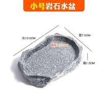 Reptile food basin tortoise box basin crawl box food plate lizard horned frog guard Palace radiation bath pet drinking tray