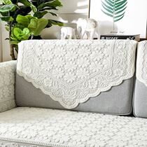 Lace Sofa Towels Backrest Towels Cover Cloth Sofa Cushion Triangle Towel Cloth Art Sofa Cover Scarves back towels