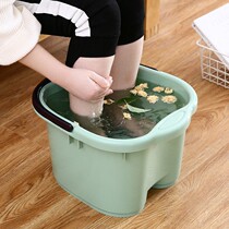 Multifunctional portable can carry foot bucket home simple plastic foot bath tub thickened and sturdy fashion massage bucket