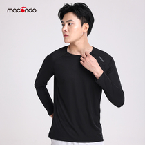 Macondo running long sleeve mens outdoor sports marathon moisture wicking and breathable quick-drying round neck Super Light T-shirt