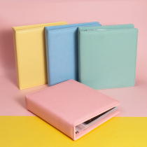 Shigong grid a5 card book chasing star cover customized loose leaf 3 inch 4 inch card four grid card album Star surrounding postcard collection six inch inner page Korean love bean album small card album