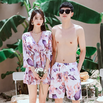 Couple swimsuit 2021 new summer men and women seaside beach water park honeymoon bikini swimsuit set