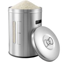 304 stainless steel rice bucket household 50 pounds of insect-proof fully sealed rice cylinder thickened rice storage box rice storage box