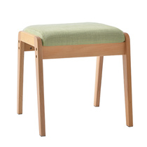 Solid wood bed stool bedroom bed stool fabric bench bench simple modern dining table stool home chair bedside bench