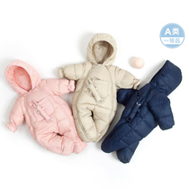 Baby one-piece down jacket Winter new baby out of the hug down climbing clothing one-piece out of the hug newborn