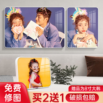 Crystal photo frame set up custom wash photos to make photo frames print wedding photos enlarge wall-mounted photo albums