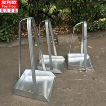Dustpan single household stainless steel thickened large matchmaker iron bucket ash bucket metal iron dustpan outdoor garbage bucket