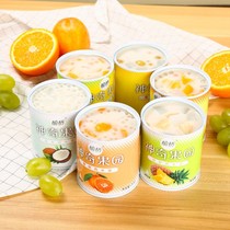 Yuqiao magic orchard fruit sago yellow peach coconut assorted grape canned 312g mixed dessert canned