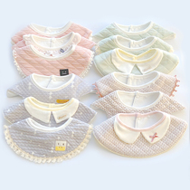 Baby cotton saliva towel waterproof winter collar female Princess autumn winter scarf newborn bib baby bib male