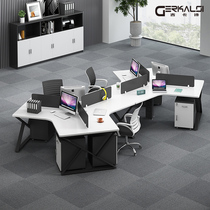 Office desk and chair combination simple modern 3 6 8 creative staff desk staff desk desk