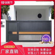 HANDU HANDU Japanese minimalist modern style villa courtyard gate pan open electric smart aluminum alloy