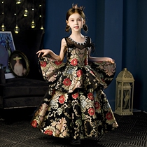 Girls dress high-end princess dress catwalk dress host piano performance clothes 2021 New Lolita dress