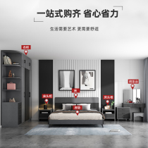 Furniture portfolio Packaged full house Composition modern minimalist suit Home Private full set of 23 room Two-hall furniture Small family type