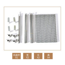 Retractable stainless steel floor mosquito net bracket thickened and thickened pole household dormitory dustproof shelf palace mosquito net