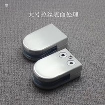 Stainless steel non-perforated glass clamp stair column fish mouth drawing partition Connector support