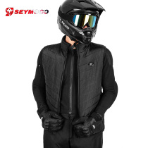 Electric motorcycle electric heating vest winter locomotive warm intelligent heating vest cold and windproof riding clothing men