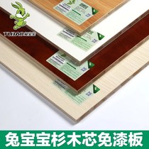 Rabbit baby ecological board paint-free board wardrobe furniture board solid wood joinery board fir E0 grade 17mm double-sided board