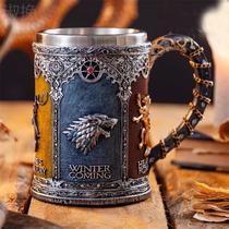 A Song of Ice and Fire Game of Thrones Mug Creative Stainless Steel Personality Funny Beer Whiskey Wine Glass