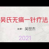 Wus painless one-needle therapy 9 video tutorial Wu Shijie knee joint head two versions video tutorial