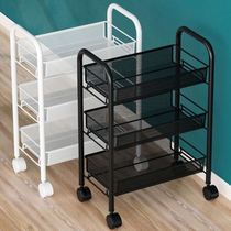 High-end beauty salon trolley for beauty salon trolley movable shelf floor multi-layer light storage rack