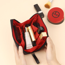 Net Red 2022 High-end Makeup Bag Portable Small Lipstick Red Collection Bag Waterproof Small Carry-on Makeup Bag