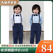  Boys  dresses Autumn and summer baby year-old banquet wedding flower girl small suit Childrens European and American style bib performance clothes