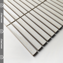 Nordic long strip ceramic mosaic restaurant background wall toilet wall tile bathroom floor kitchen simple