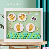  Baby hand and foot prints fetal hair souvenirs photo frames newborn babies childrens hand prints footprints full moon 100 days gift