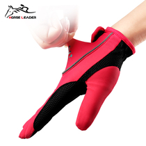 HORSELEADER spring and summer children equestrian equipment wear-resistant breathable equestrian gloves female riding equipment gloves men