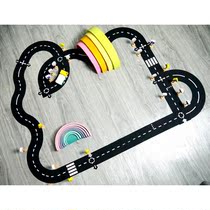 PVC Puzzles Track Play Set Road Car Highway Baby DIY Puzzle